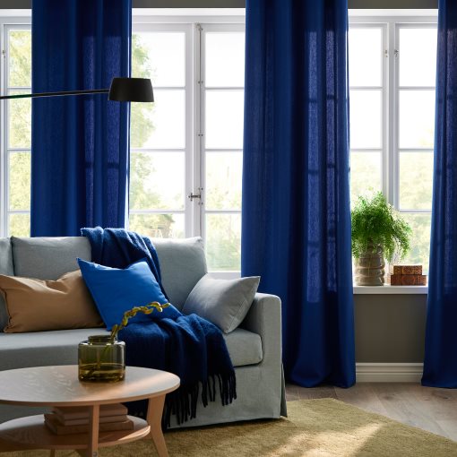 GINSTMOTT, κουρτίνα με τρέσα, 2 τεμ. 145x300 cm, 805.971.90