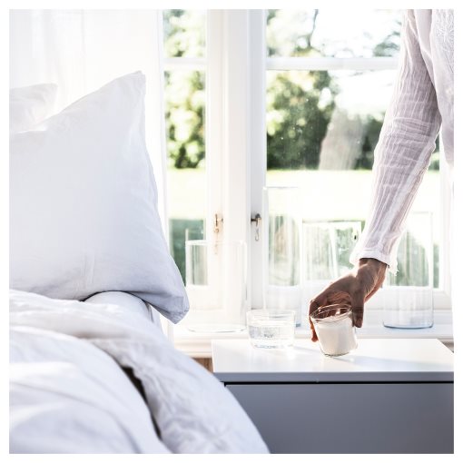 TRÅDCYPRESS, scented candle in glass/Fresh linen, 20 hr, 805.981.04