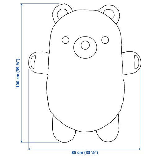 GREJSIMOJS, soft toy, 100 cm, 806.020.83