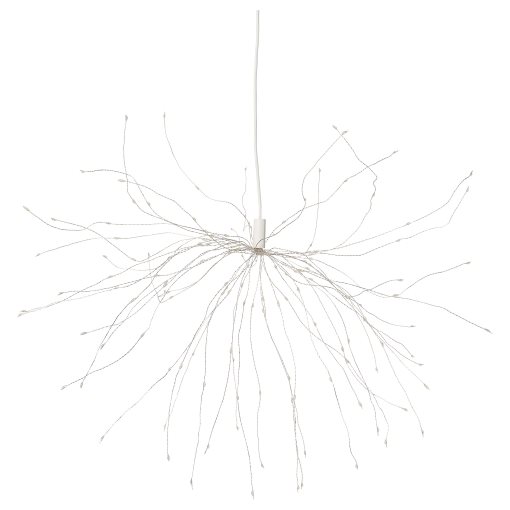 STRÅLA, pendant lamp with built in LED light source/battery-operated, sparkler, 806.066.51
