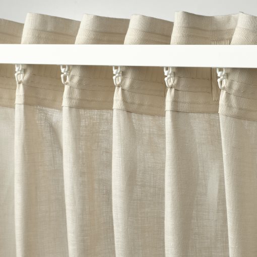 DYTÅG, curtains with heading tape/1 pair, 145x300 cm, 806.078.20