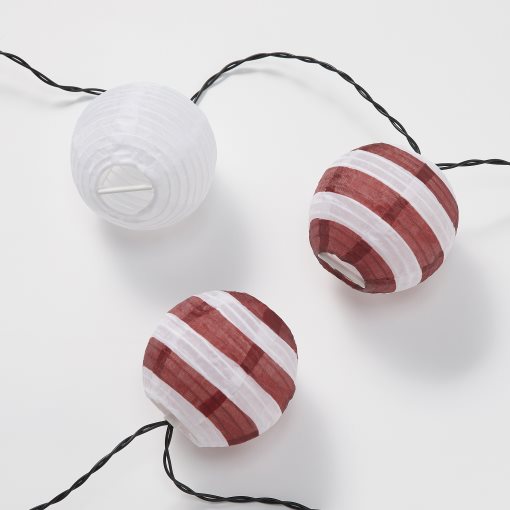 SOLVINDEN, solar-powered lighting chain with built-in LED light source/12 lights, 806.151.70