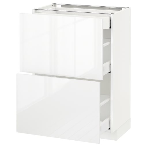 METOD/MAXIMERA, base cabinet with 2 fronts/3 drawers, 891.135.03