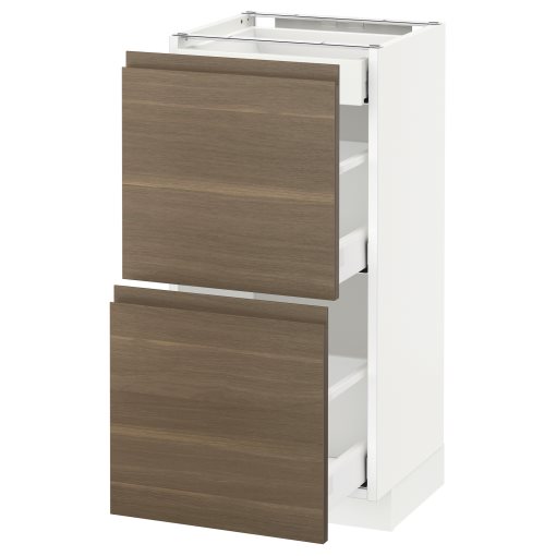 METOD/MAXIMERA, base cabinet with 2 fronts/3 drawers, 891.313.66