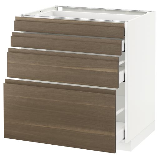 METOD/MAXIMERA, base cabinet 4 fronts/4 drawers, 891.317.24