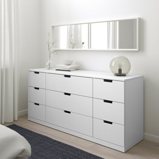 NORDLI, chest of 9 drawers, 160x76 cm, 892.395.07
