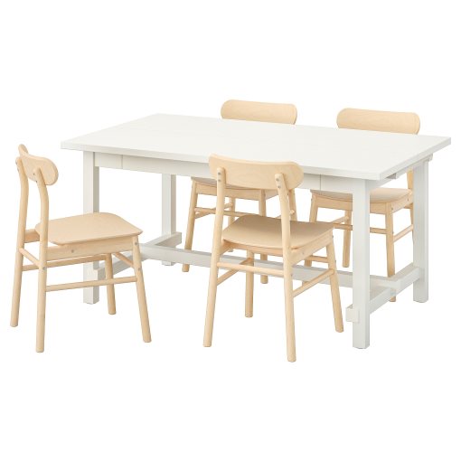 NORDVIKEN/RONNINGE, τραπέζι και 4 καρέκλες, 893.051.68