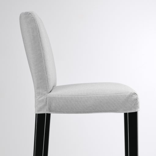BERGMUND, σκαμπό μπαρ με πλάτη, 62 cm, 893.881.73