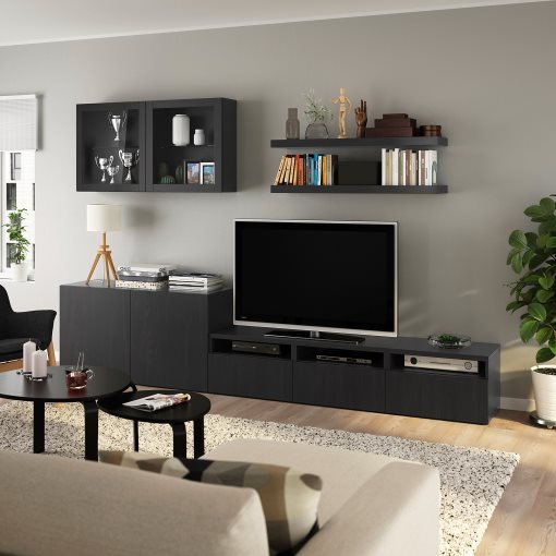 VOLMAR, σύνθεση αποθήκευσης TV, 300x42x195 cm, 893.987.37