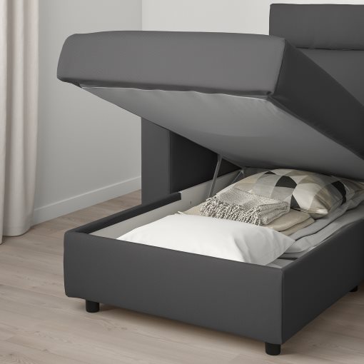 VIMLE, τριθέσιος καναπές με σεζλόνγκ με κεφαλάρι, 893.991.24