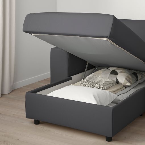 VIMLE, chaise longue with wide armrests, 894.091.37