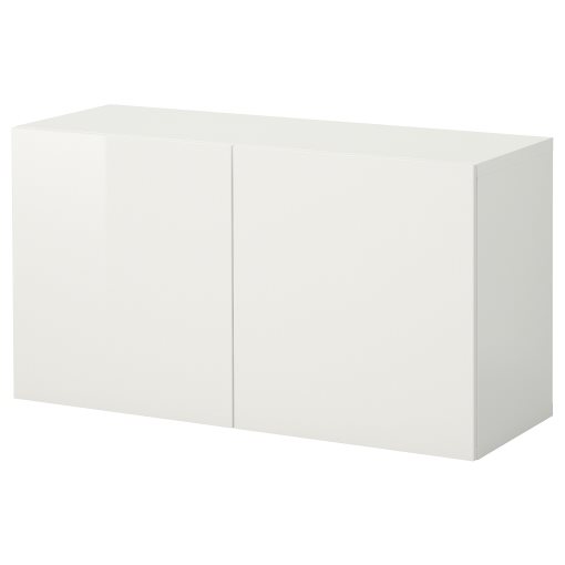 BESTÅ, wall-mounted cabinet combination, 120x42x64 cm, 894.407.98