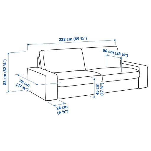 KIVIK, 3-seat sofa, 894.828.30