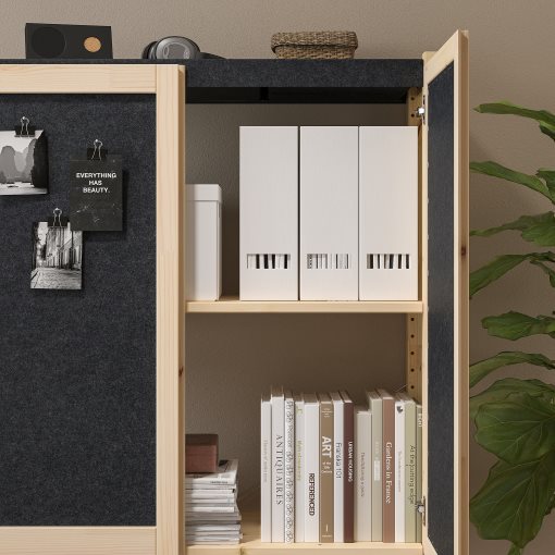 IVAR, ραφιέρα με πόρτες, 89x30x124 cm, 895.078.83