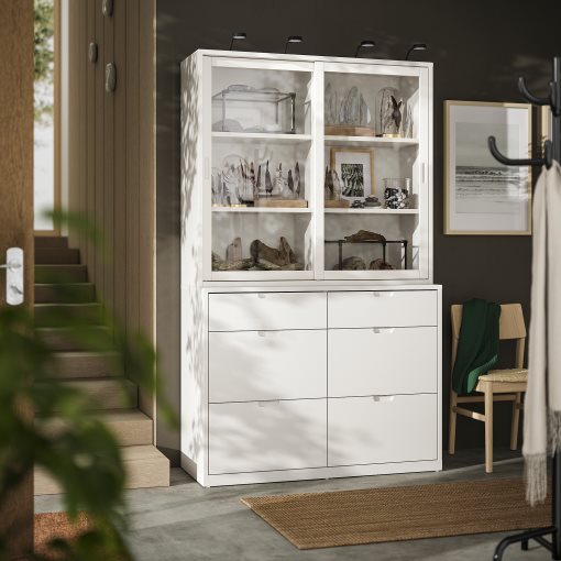 TONSTAD, σύνθεση αποθήκευσης με συρτάρια, 121x47x206 cm, 895.478.84