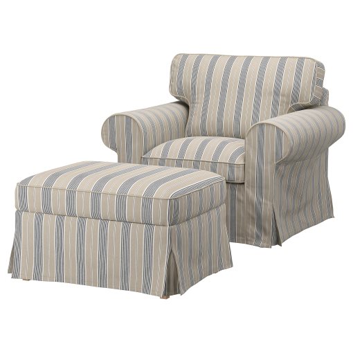 EKTORP, armchair and footstool, 895.538.70