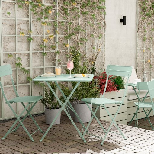SUNDSÖ, table and 2 folding chairs/outdoor, 65x65 cm, 895.730.24