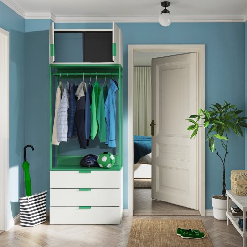 PLATSA, wardrobe with 2 doors/3 drawers, 80x42x221 cm, 895.939.13