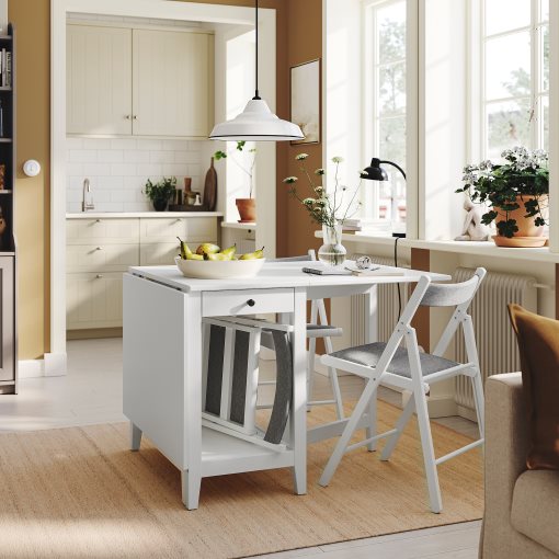 NÄSINGE/FRÖSVI, πτυσσόμενο τραπέζι και 2 καρέκλες, 48/104/159x85 cm, 895.969.97