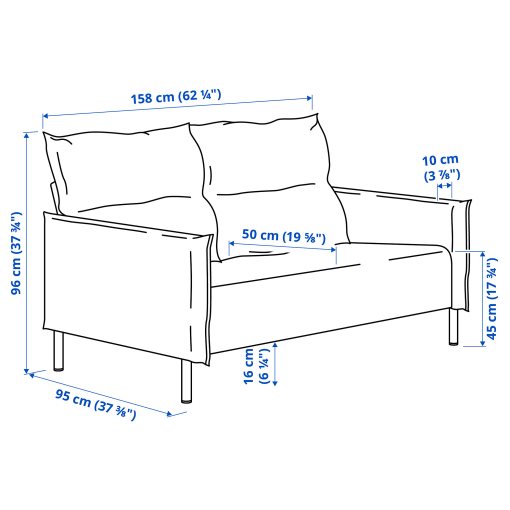 MANNARP, 2-seat sofa, 896.040.30