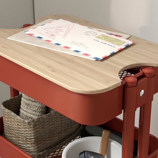 RÅSKOG/NORRÅVA, trolley with lid, 28x38x61 cm, 896.222.32