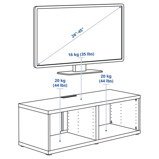 BESTÅ, TV bench, 902.945.12