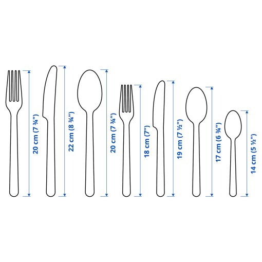 IKEA 365+, σετ μαχαιροπίρουνων, 56 τεμ., 903.997.50