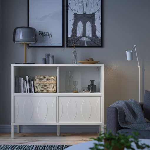 KALKNÄS, cabinet with sliding doors, 121x43x98 cm, 904.962.61