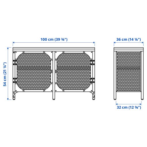 FJÄLLBO, TV bench, 100x36x54 cm, 905.013.09