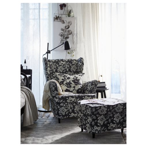 STRANDMON, slipcover for footstool, 905.466.09