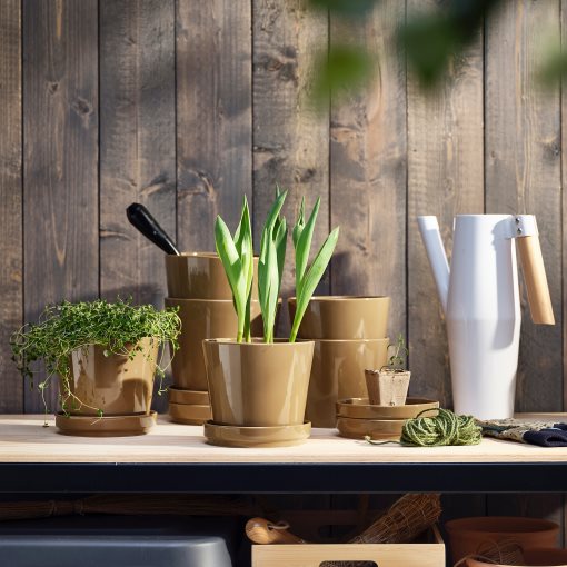 CITRUSFRUKT, κασπό με πιάτο εσωτερικού/εξωτερικού χώρου, 12 cm, 905.515.73