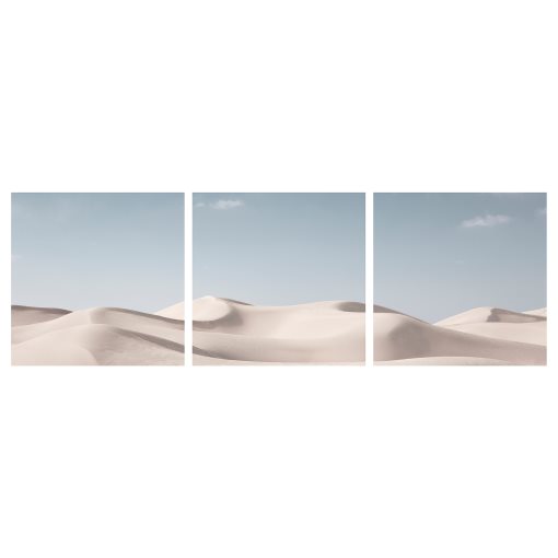 PJÄTTERYD, πίνακας/καμπύλες, 3 τεμ. 56x56 cm, 905.709.20