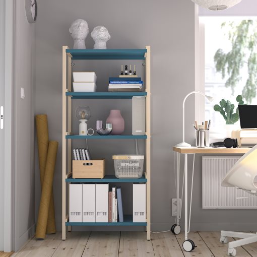 EKENABBEN, open shelving unit, 70x34x154 cm, 905.963.93