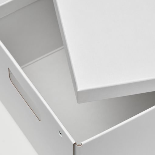 FJÄDERHARV, storage box with lid, 25x35x16 cm, 905.969.01