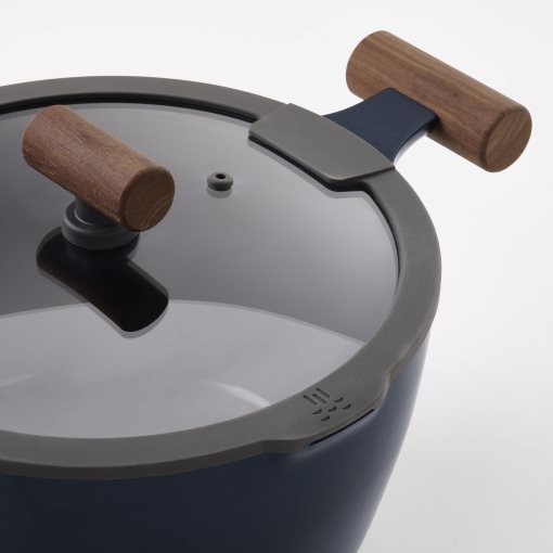 KLIPPFISK, pot with lid with non-stick coating, 5 l, 905.974.82