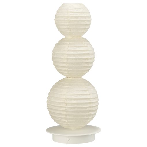 STRÅLA, decorative table lamp with built in LED light source, ball shaped/battery-operated, 906.066.41