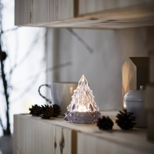VINTERFINT, decoration with built in LED light source/battery-operated, 11 cm, 906.085.79