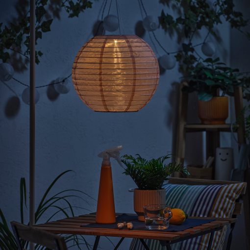 SOLVINDEN solar-powered pendant lamp with built-in LED light