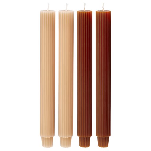 HOSTAGILLE, unscented chandelier candle 4 pack, 25 cm, 906.262.34