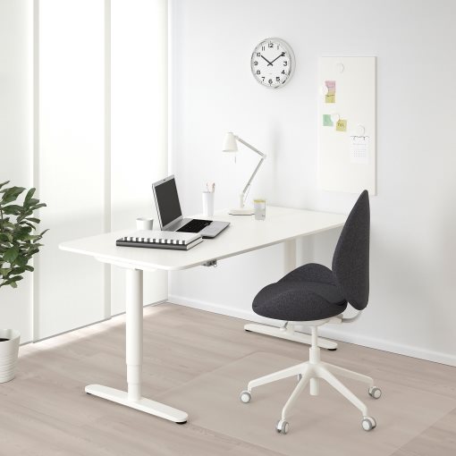 BEKANT, γραφείο καθιστής/όρθιας θέσης, 160x80 cm, 990.611.98