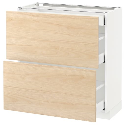 METOD/MAXIMERA, base cabinet with 2 fronts/3 drawers, 992.162.37