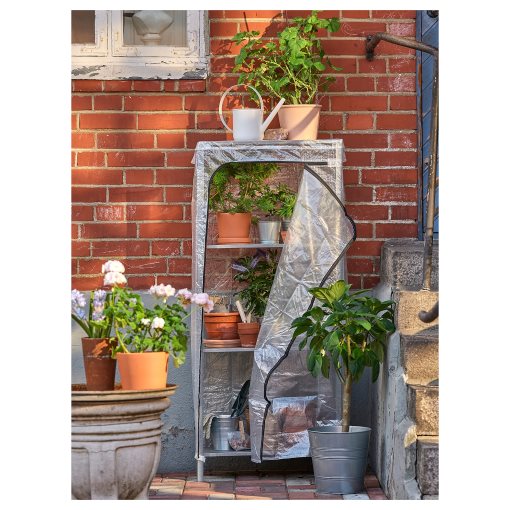 HYLLIS, shelving unit with cover, 60x27x140 cm, 992.917.45