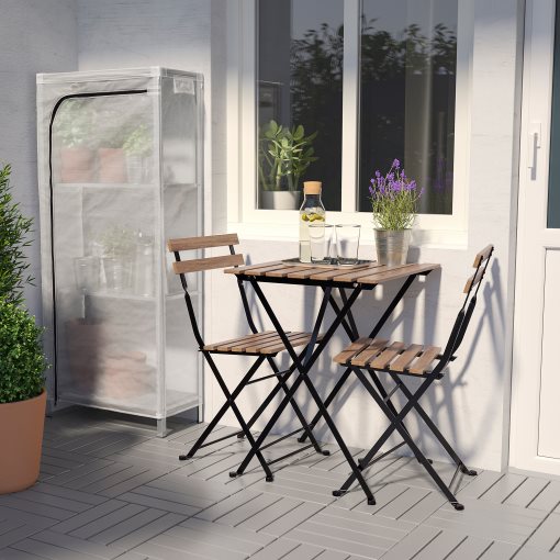 HYLLIS, shelving unit with cover, 60x27x140 cm, 992.917.45