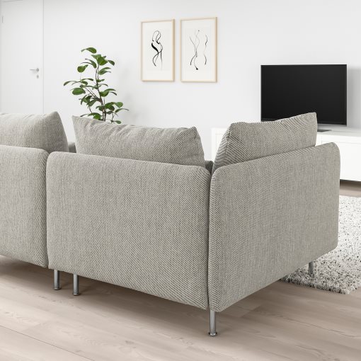SÖDERHAMN, 3-seat sofa with open end, 993.056.91