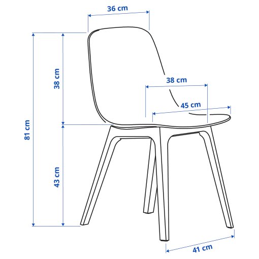 LISABO/ODGER, table and 4 chairs, 105 cm, 994.407.50