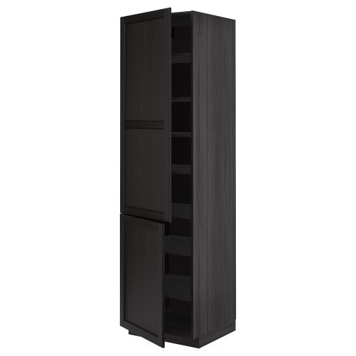 METOD, high cabinet with shelves, 60x60x200 cm, 994.701.34