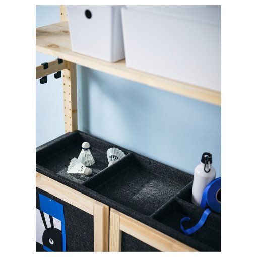 IVAR, ραφιέρα με πόρτες, 89x30x179 cm, 995.078.73