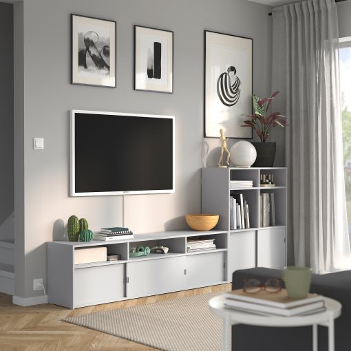 SPIKSMED, TV storage combination, 233x32x96 cm, 995.352.96