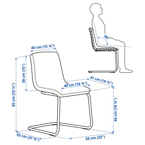 SKANSNAS/LUST, table and 4 chairs, 115/170 cm, 995.616.38