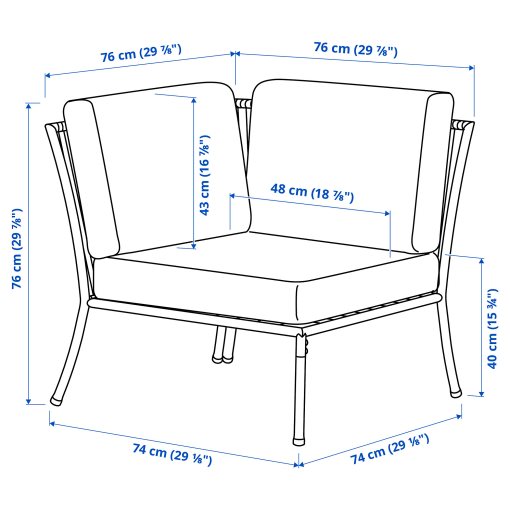 corner section with cushion, outdoor, 995.856.82